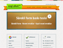 Tablet Screenshot of ezgiofset.com